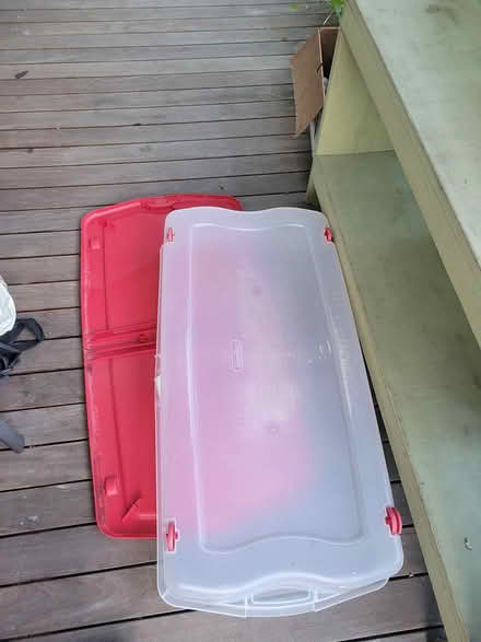 Photo of free sterilite under-bed storage bin (Roxbury) #3