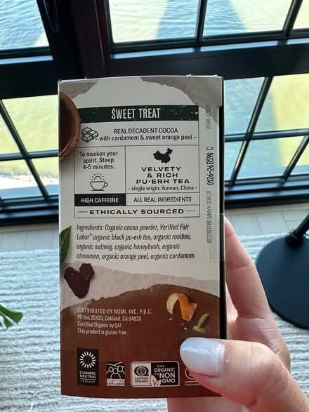 Photo of free Numi Chocolate Purerh Tea, 10 Boxes (Greenpoint) #2