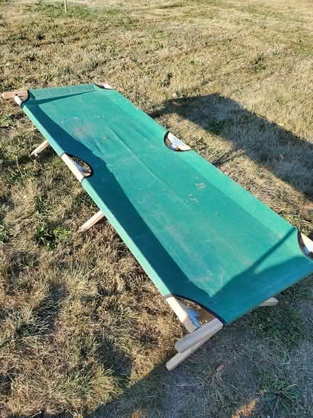 Photo of free Camp cot and backpack (Fox River Shores, Island Lake) #2