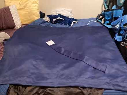 Photo of free Blue curtain (Petworth) #1