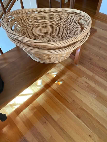 Photo of free 2 Medium wicker baskets (South acton) #1