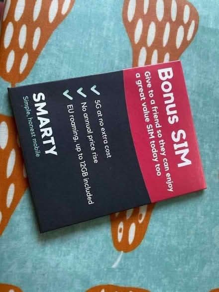 Photo of free Smarty SIM card (Stirchley B29) #1