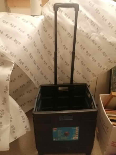 Photo of free Folding crate on wheels with handle (Saddleworth, OL3) #1