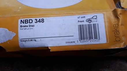Photo of free New 2x front brake discs nbd 348 (Horsham.) #3