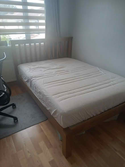 Photo of free Wooden bedframe and mattress (Dublin south) #1