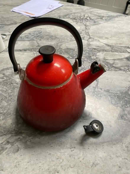 Photo of free Le Crueset kettle (broken whistle) (W4 Chiswick) #1