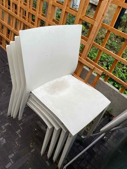 Photo of free Garden stackable chairs x 4 (Wanstead E11) #2