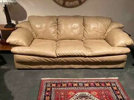 Photo of free Leather couch (Capitol Hill) #1
