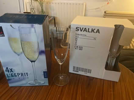 Photo of free 19 champagne flutes - new (SW4) #1