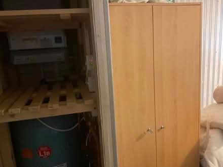 Photo of free Maple double wardrobe (South Ham RG22) #1