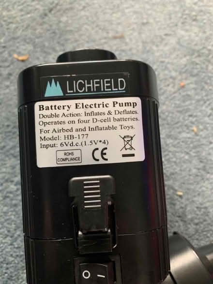 Photo of free Battery air bed pumps (Stafford ST17) #2