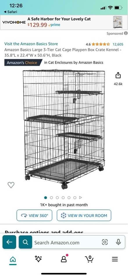 Photo of free Large Multi-Tier Cat Cage Condo (Oakland Downtown) #1
