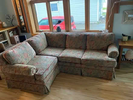 Photo of free small upholstered sectional (Grayslake downtown) #2