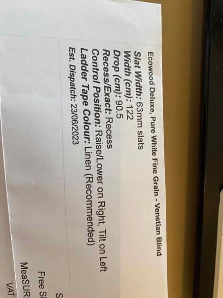 Photo of free Faux wooden blind (a) (Bloomfield) #1