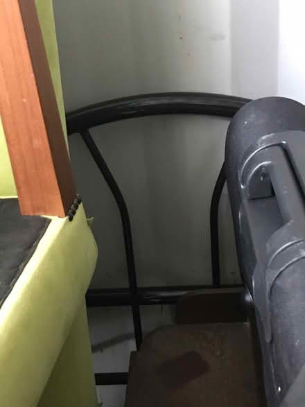 Photo of free Single metal bed frame in black (Woodbridge) #2