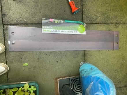 Photo of free Metal edging x 2 inc fixings (Witherslack LA11) #1
