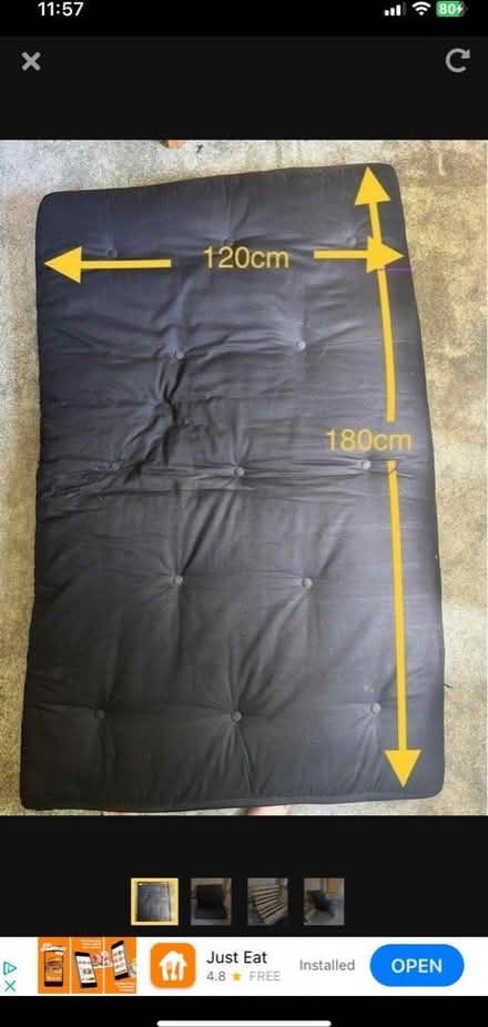 Photo of free Double futon (Hanworth TW13) #3
