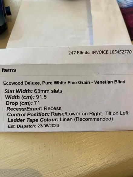 Photo of free Faux wooden blind (Bloomfield) #1