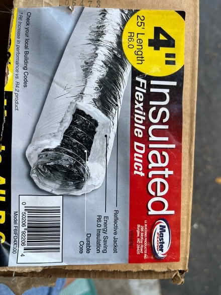 Photo of free Insulated flexible duct (Norteast Pelham, of rte 38) #1