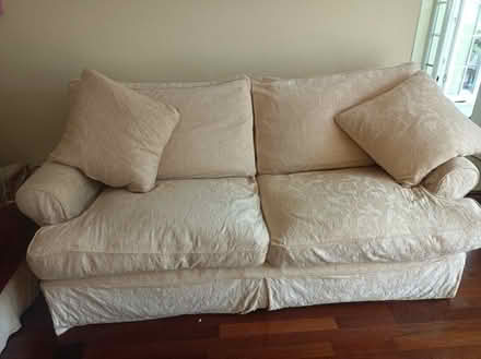 Photo of free 2 X 3 seater sofas with loose covers and cushions. (Moor Park HA6) #2