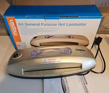 Photo of free A4 Laminator (Boldmere B73) #1