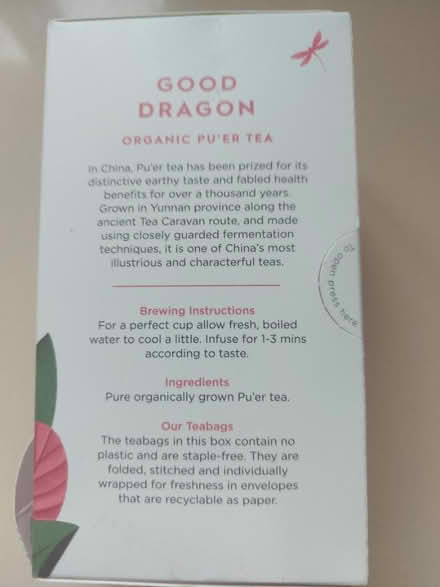 Photo of free Organic Tea (Hatfield Herts AL9) #2