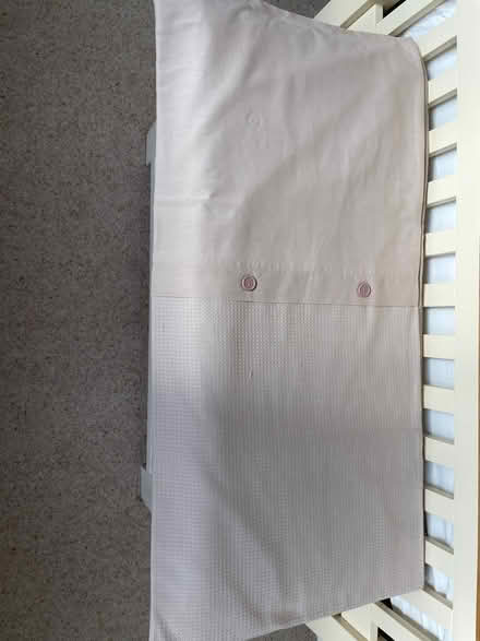 Photo of free Beige waffle double duvet cover (Fen Drayton CB24) #1