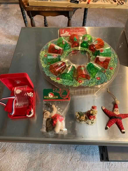 Photo of free Christmas shot glasses & ornaments (South Brunswick Fresh Ponds) #1