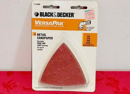 Photo of free Detail Sander + Sandpaper (1 min from Rahway High School) #2