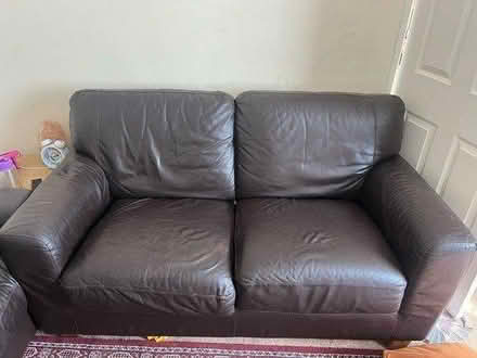 Photo of free 2x brown sofas (BH12 wallisdown) #1