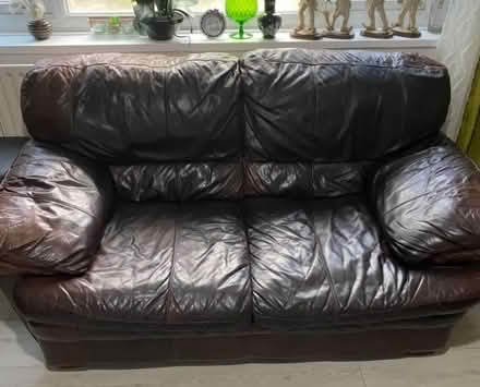 Photo of free Leather Sofa 1x Double 2x Single (GL51) #1