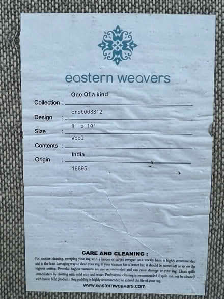 Photo of free Wool Rug 8’x10’ (Wexford close to I-79) #3