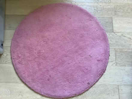 Photo of free 2 round pink rugs (Moorfields) #1