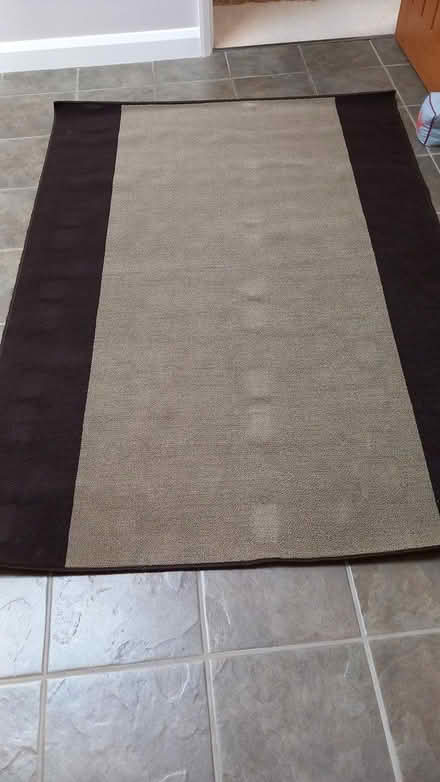 Photo of free Brown and cream rug (Walkern SG2) #1