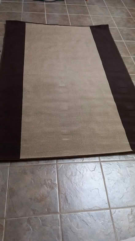 Photo of free Brown and cream rug (Walkern SG2) #2