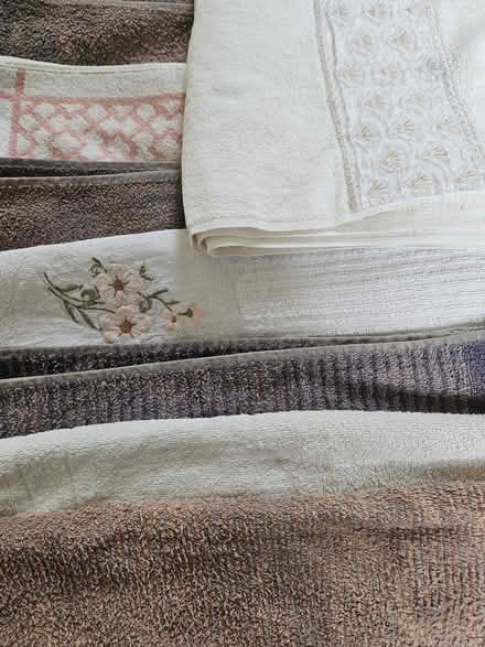 Photo of free 8 worn or bleached towels (Chalfont St Peter SL9) #1