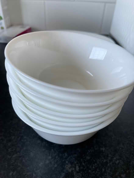 Photo of free Plain white bowls and plates (RG2) #2