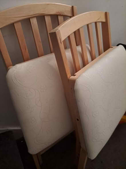 Photo of free Two wooden folding chairs (East Dulwich SE22) #1