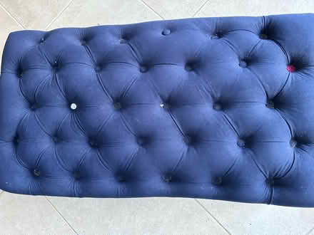 Photo of free Long navy footstool (Royston, by the station (SG8)) #4