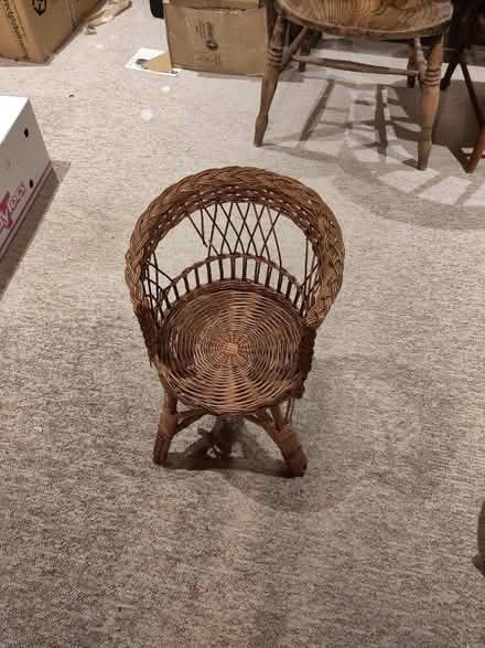 Photo of free Little wicker chair needs fixing (Radley) #2