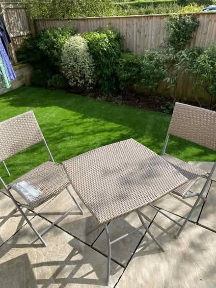 Photo of free Garden table and 2 chairs (HG3) #2