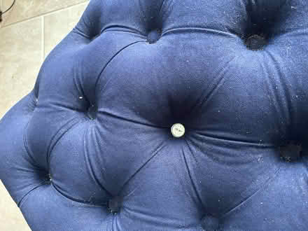Photo of free Long navy footstool (Royston, by the station (SG8)) #2