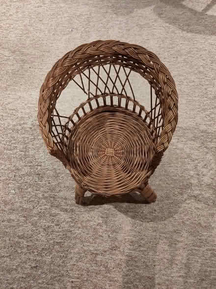Photo of free Little wicker chair needs fixing (Radley) #3