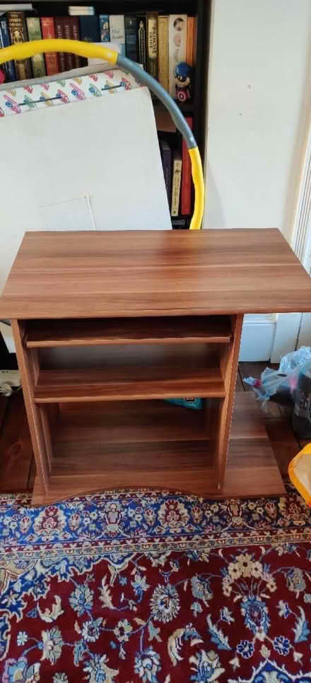 Photo of free Small Desk with shelf and keyboard shelf (Caterham CR3) #1
