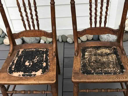 Photo of free 2 antique wooden chairs (Bainbridge Island) #4