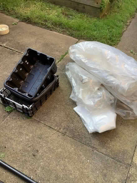 Photo of free Plastic sheeting and tubs (Abraham Heights LA1) #1
