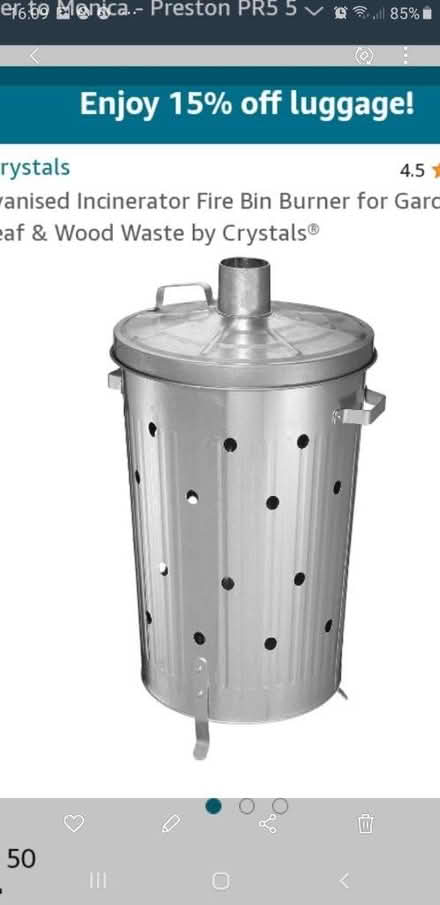 Photo of Metal bin (Preston PR5 5a) #1