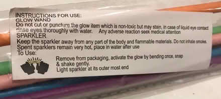 Photo of free Pack of 6 glow wands/glow sticks (Orrell, wigan, WN5) #2