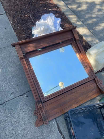 Photo of free Antique mirror (1546 pearl st alameda ca) #1