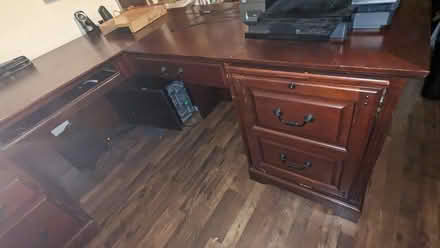 Photo of free Solid wood cherry office desk (Broomfield) #2